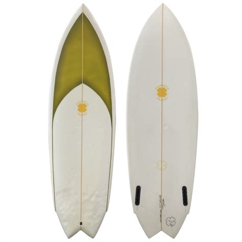 57 Shamrock Shapes Custom Twinny Used Shortboard Surfboard