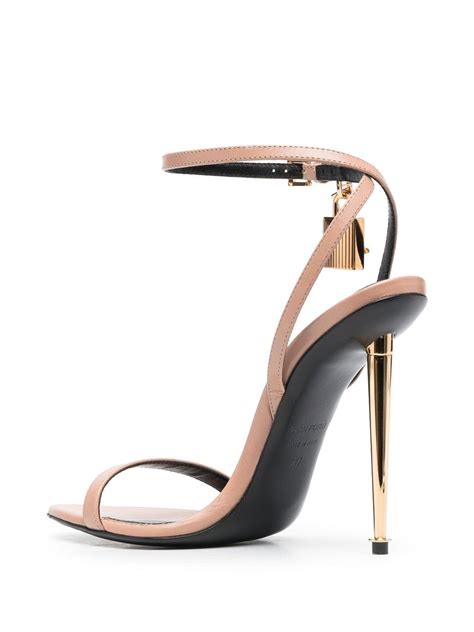 TOM FORD Padlock 120mm Leather Sandals Farfetch