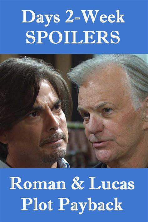 Days Of Our Lives Week Spoilers Roman Brady Plots Payback With Lucas