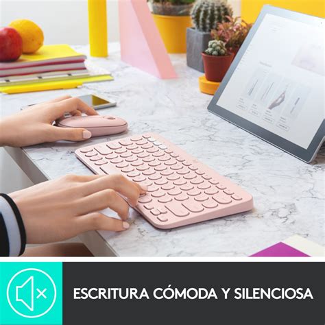 Ripley TECLADO INALÁMBRICO LOGITECH K380 BT ROSE MULTI DEVICE