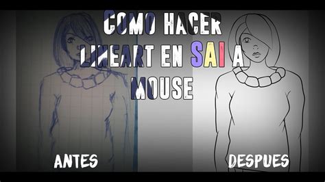 Como Hacer El Lineart En Paint Tool Sai A Mouse Youtube