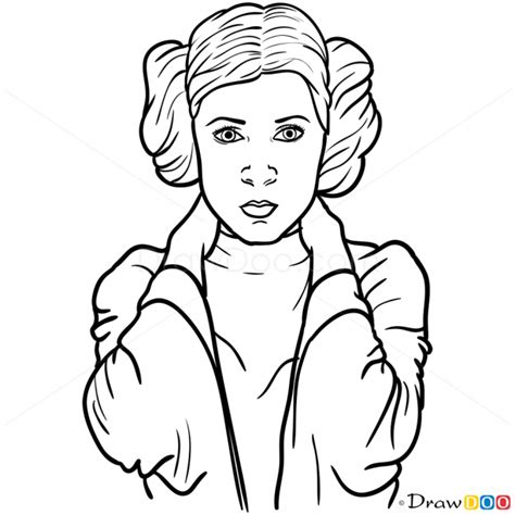 How To Draw Princess Leia Star Wars How To Draw Drawing Ideas Draw