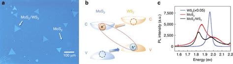 Properties Of The Mos2 Ws2 Heterostructure A Optical Microscope Download Scientific Diagram