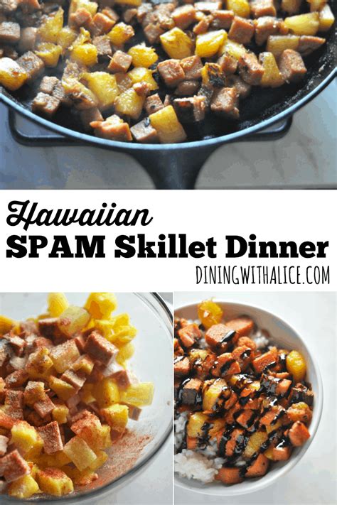 Hawaiian SPAM Skillet Dinner - Dining with Alice