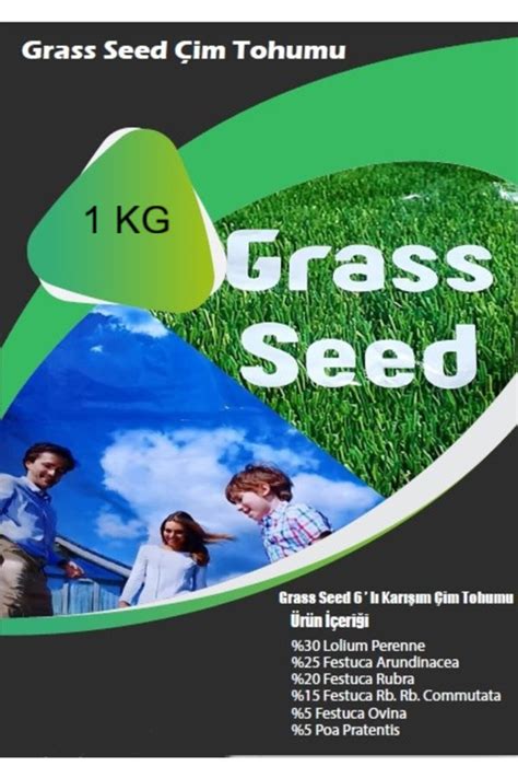 Grass Seed Süper Hızlı Çimlenen 6 lı Karışım Çim Tohumu 1 kg Fiyatı