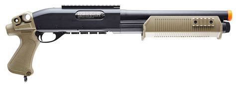 Tactical Force Tri Shot Airsoft Shotgun Black Tan