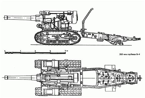 Тяжелая 203-мм гаубица Б-4 образца 1931 года