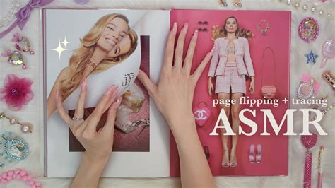 Asmr Book Flip Through Whisper Paper Sounds Tracing Barbie The