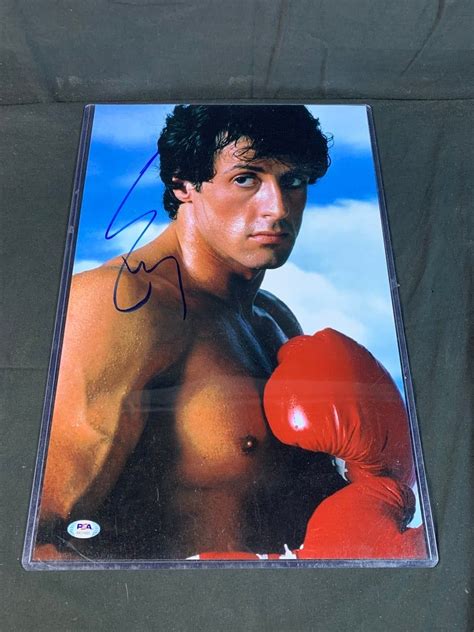 Sylvester Stallone Autographed Rocky Photo Auction