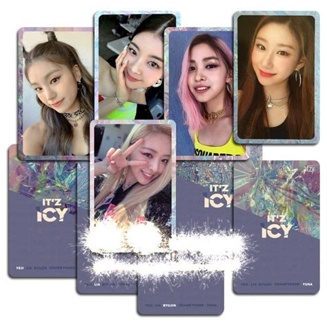 Kpop Itzy 1st Mini Album Itz Icy Photocard Self Made Autograph Photo