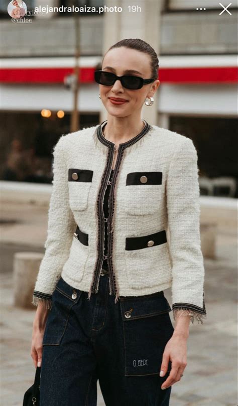 Pin By RITA On La Moda Style Tweed Jacket Outfit Chanel Jacket