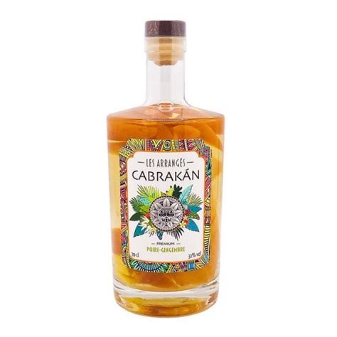 Cabrakan Rhum Arrangé Poire Et Gingembre 70cl 32 La Cave Cdiscount