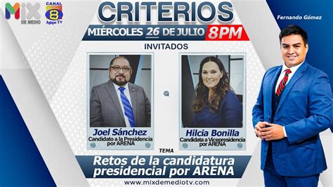 Joel S Nchez E Hilcia Bonilla Candidatura