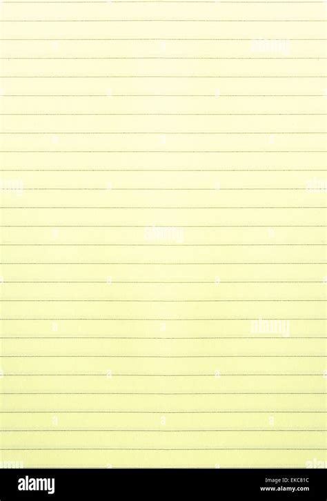 Yellow Lined Paper Stock Photo Alamy