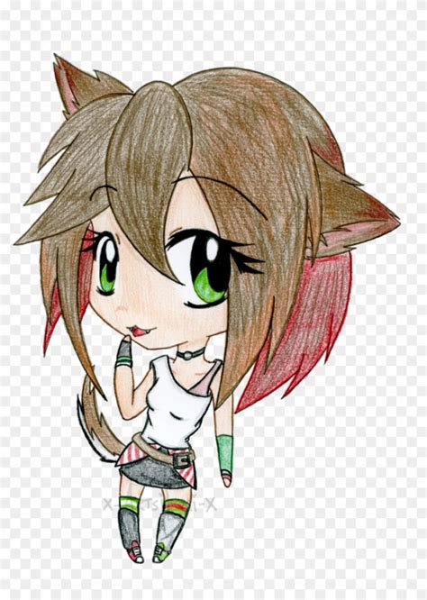 Chibi Wolf Girl Coloring Pages