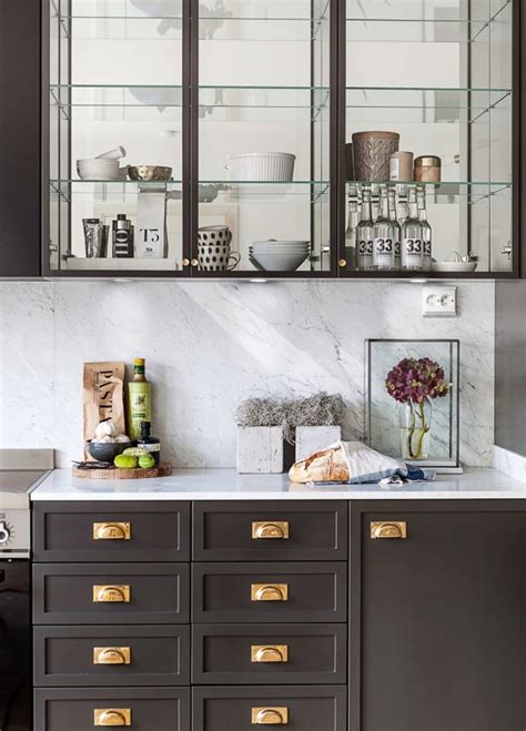 A Gallery Of Glass Kitchen Cabinet Doors That Are Gorgeous And Practical Apartment Therapy