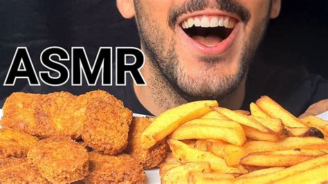 Asmr Crispy Chicken Nuggets Crunchy Eating Sounds No Talking Mukbang