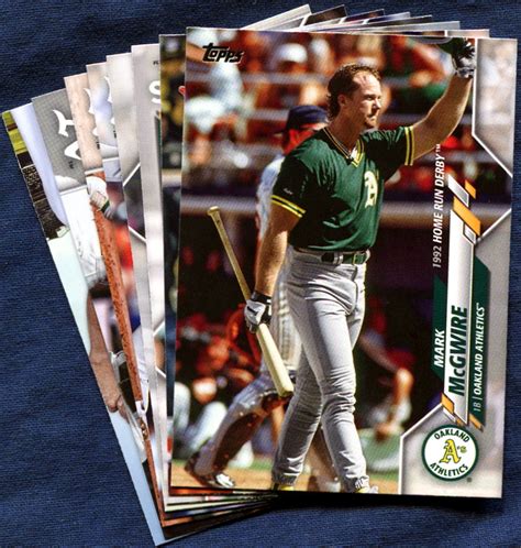 2020 Topps Update Oakland Athletics Baseball Cards Team Set