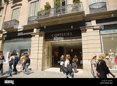 SPAIN Barcelona Cortefiel Retail Store On Passeig De Gracia Street