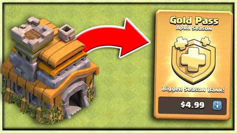 Town Hall 7 Gets Gold Pass In Clash Of Clans Youtube