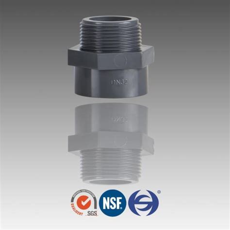 Plastic Pvcupvc Pipe Fitting Male Adapter Dn32 Dn40 Dn50 Pvc Male