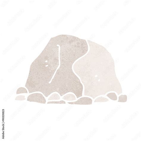 Cartoon Large Rock Stock Vector Adobe Stock