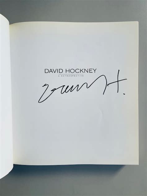 David Hockney A Retrospective Signed Galerie Babylone