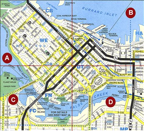 Vancouver Downtown Map Printable