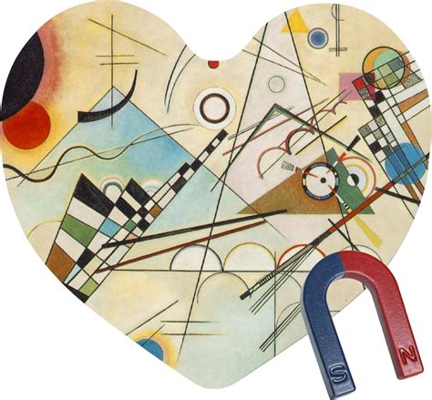 Kandinsky Composition 8 Heart Fridge Magnet - YouCustomizeIt