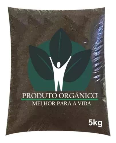 Terra Vegetal Adubada 5 0kg Composto Orgânico Planta Horta MercadoLivre