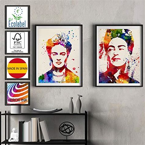 Nacnic Prints The Mexican Painter Frida Kahlo Tropical Wall Art