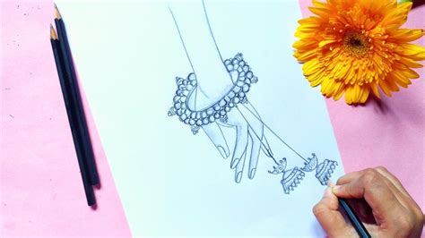 How To Draw Bangles In Hand Pencil Sketch Youtube