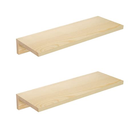 Buy Oropy Floating Shelves Wall Ed Set Of Pine Wood Wall Shelf