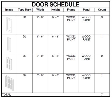 Window Schedule Template