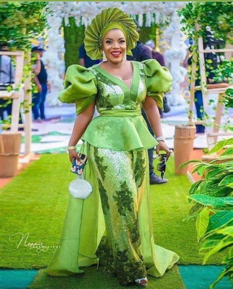 Amazing Lemon Green Colour Aso Ebi Styles You Should Consider Stylish