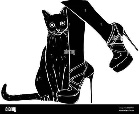 Sexy Cat Silhouette Vector