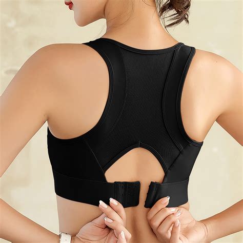 QWANG Sports Bras For Women Padded High Impact Seamless Criss Cross