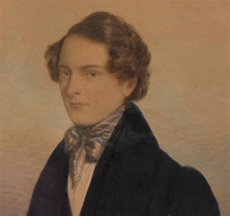 Fine Early Victorian Watercolour Portrait Of A Gentleman