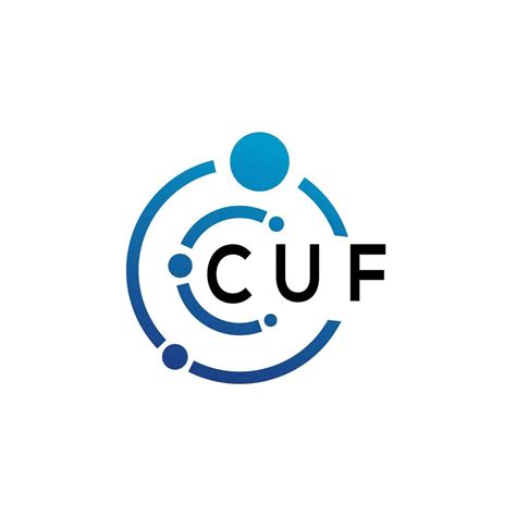 CUF letter logo design on white background. CUF creative initials letter logo concept. CUF ...