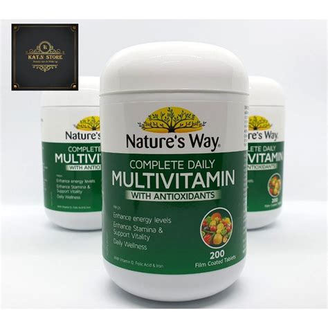 Viên Vitamin Tổng Hợp Nature’s Way Complete Daily Multivitamin With Antioxidants 200 Viên