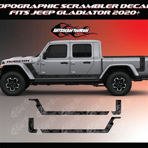 Jeep Gladiator Scrambler Decals Etsy