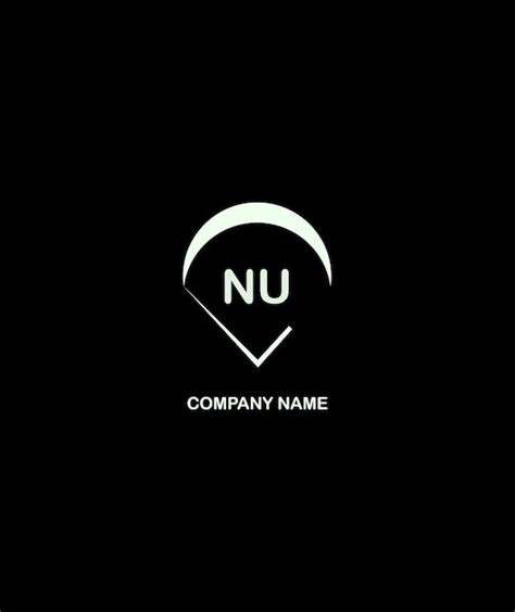 Premium Vector Nu Letter Logo Design Unique Attractive Creative