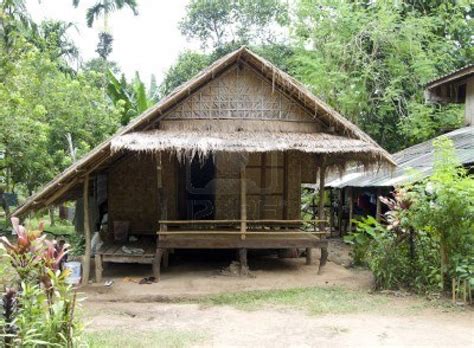 Asian Style Bungalow Hut In The Tropics Bamboo House Design Asian