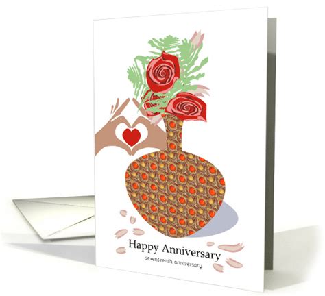 Carnelian for 17 Year Happy Anniversary card (1771972)