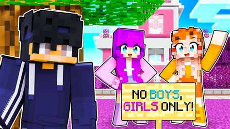 I Went UNDERCOVER In A GIRLS ONLY Minecraft Server YouTube