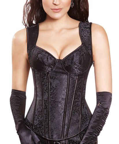 r dessous Corsagentop Vollbrust Träger Corsage Bluse Korsett Bustier