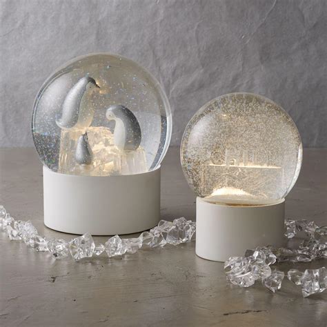 Led Light Up Snowing Snow Globes West Elm Australia