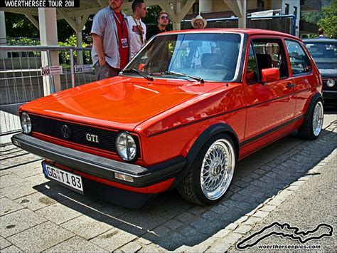 Mars Red VW Golf Mk1 GTI On BBS Split Rim Wheels Caribes Vw Vw Mk1