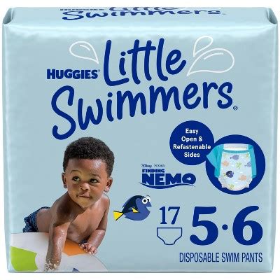 Huggies Little Swimmers Baby Swim Disposable Diapers Size 5-6 - L ...