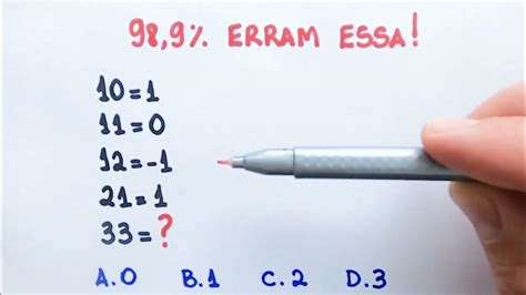 🚩989 Erram Essa QuestÃo De RaciocÍnio LÓgico😮 Matemática Básica